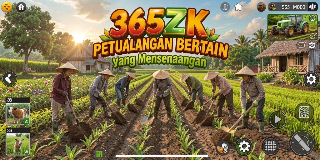 Gameplay menarik dari petualangan bertani di 365ZK.
