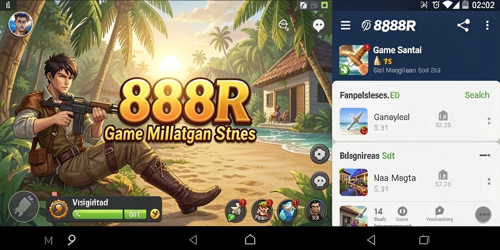 Tampilan gameplay 888R yang menghibur dan penuh warna.