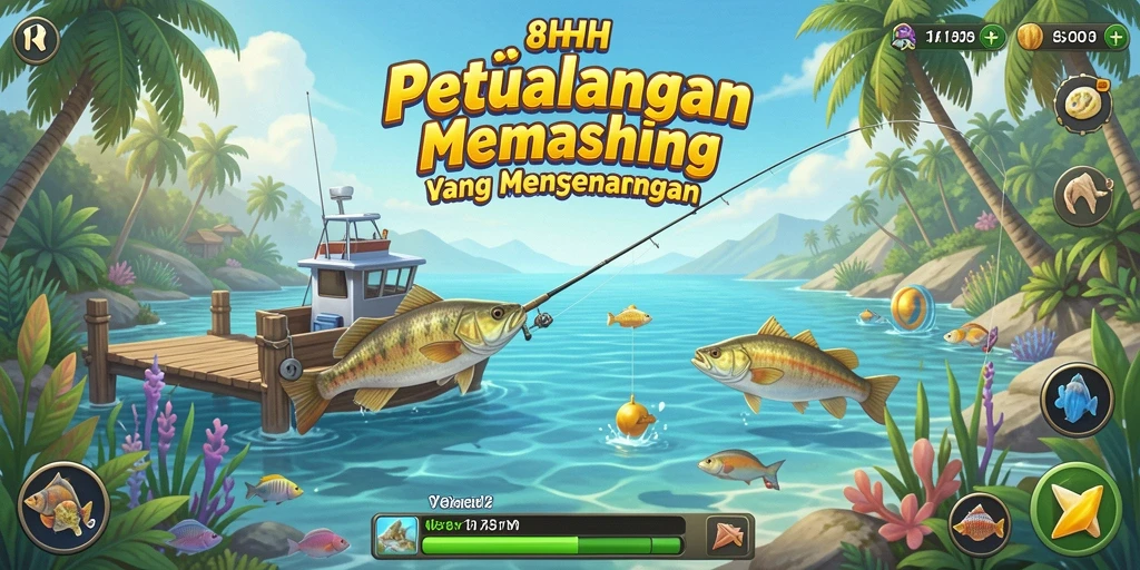 Tangkapan ikan besar dalam aksi gameplay 8HHH.