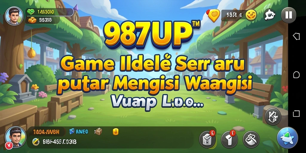 Screenshot utama 987UP menampilkan gameplay Idle yang menarik dan menantang.