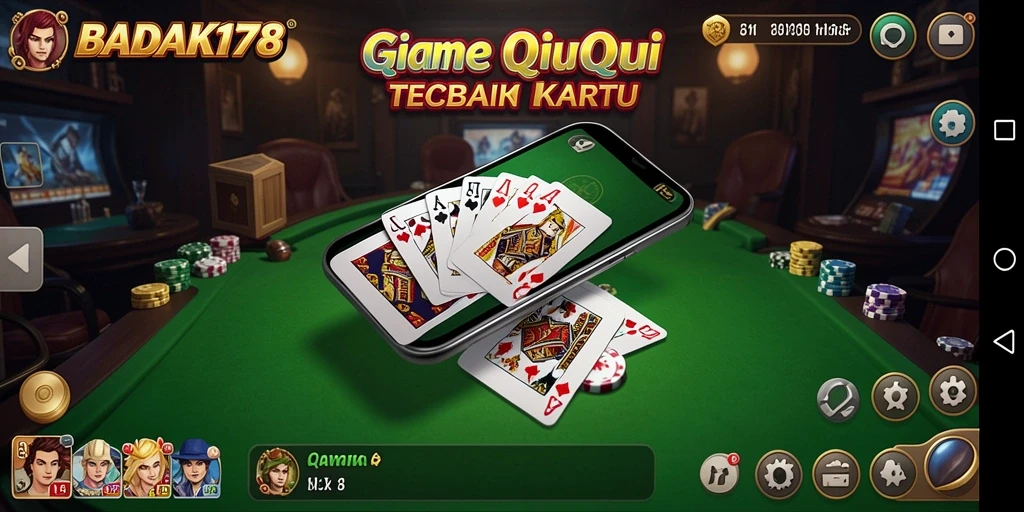Screenshot menarik dari gameplay QiuQiu di BADAK178.
