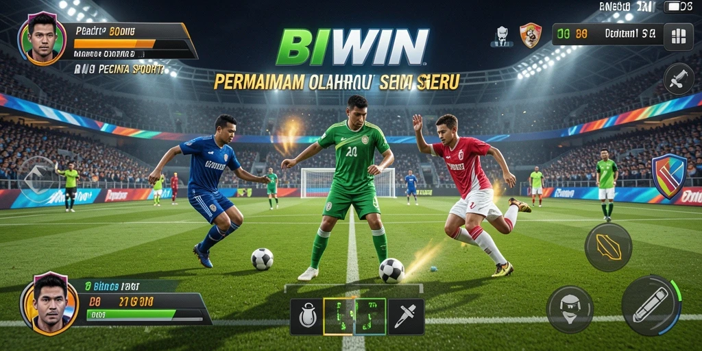 Tampilan gameplay menarik dari BIWIN dengan aksi olahraga yang seru.