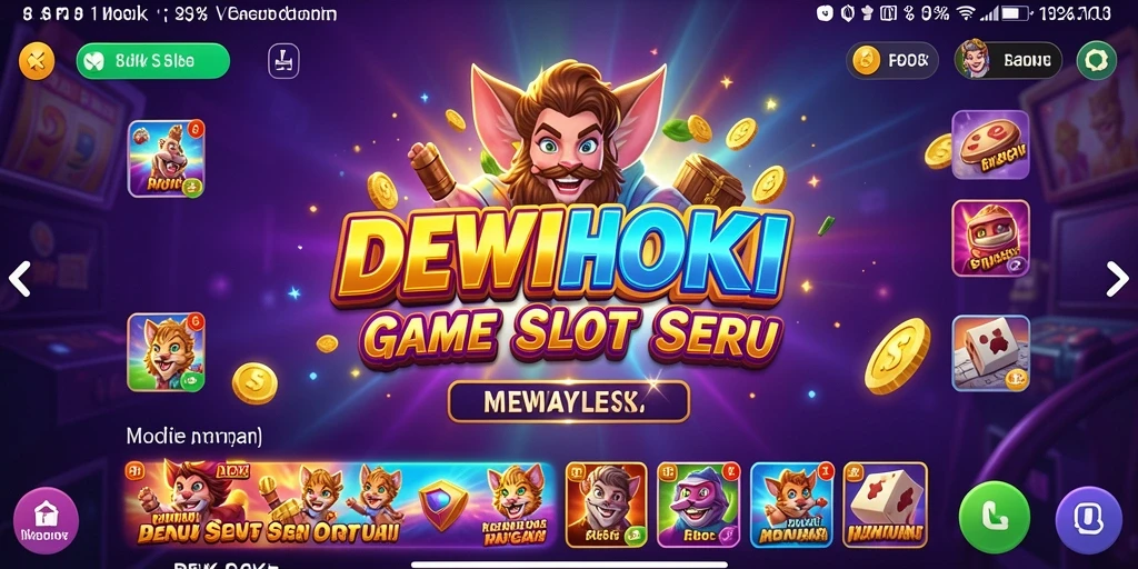 Tampilan gameplay menarik dari DEWIHOKI dengan tema Slot yang menyenangkan.