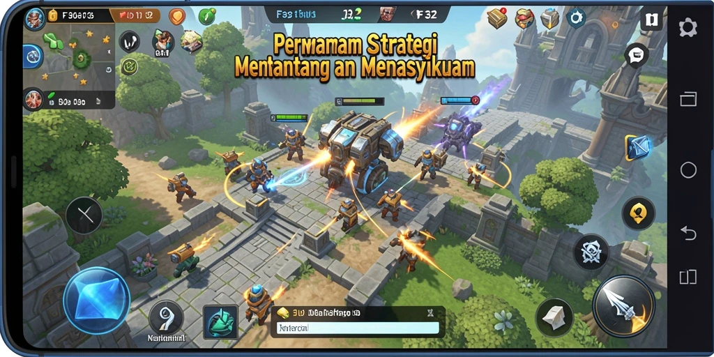 Tangkapan layar F32 yang menampilkan aksi strategi yang mendebarkan.