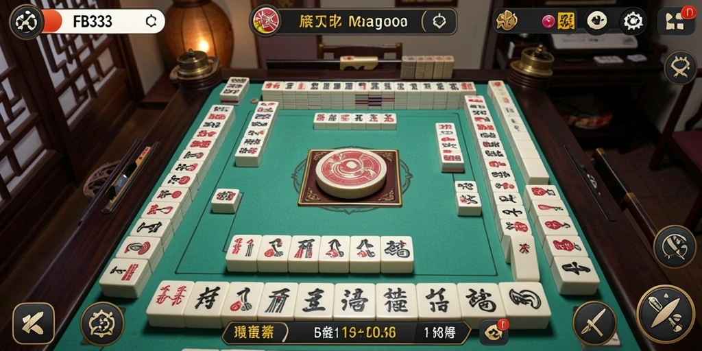 Tangkapan layar FB333 menampilkan aksi seru permainan Mahjong.