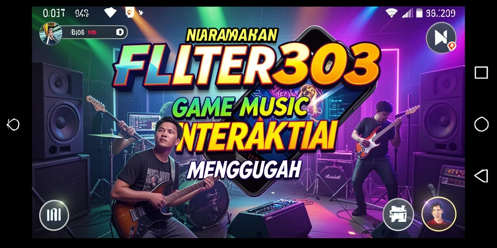 Tampilan gameplay FILTER303 yang menarik dan penuh warna.
