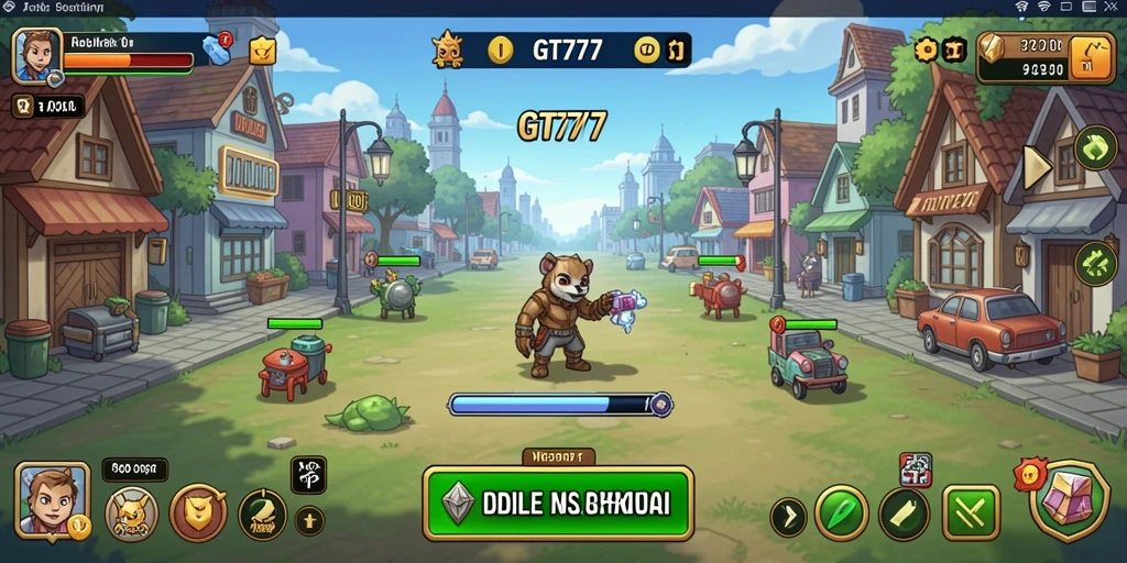 Tangkapan layar dari gameplay GT777 yang menampilkan mekanisme Idle yang menarik.