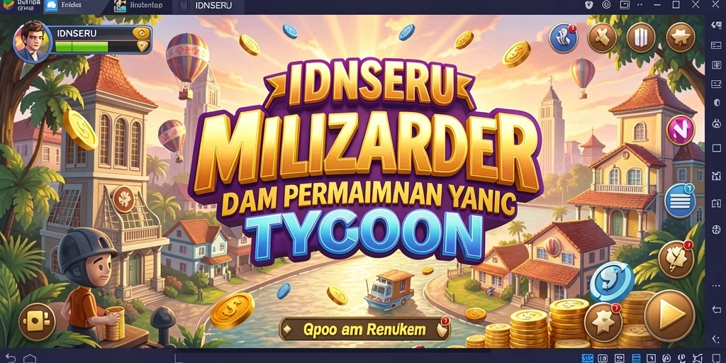 Tangkapan layar utama IDNSERU menunjukkan aksi permainan Tycoon yang seru.