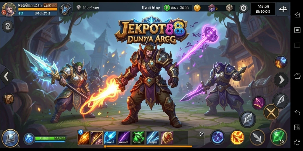 Tampilan gameplay JEKPOT88 yang penuh aksi dan strategi.