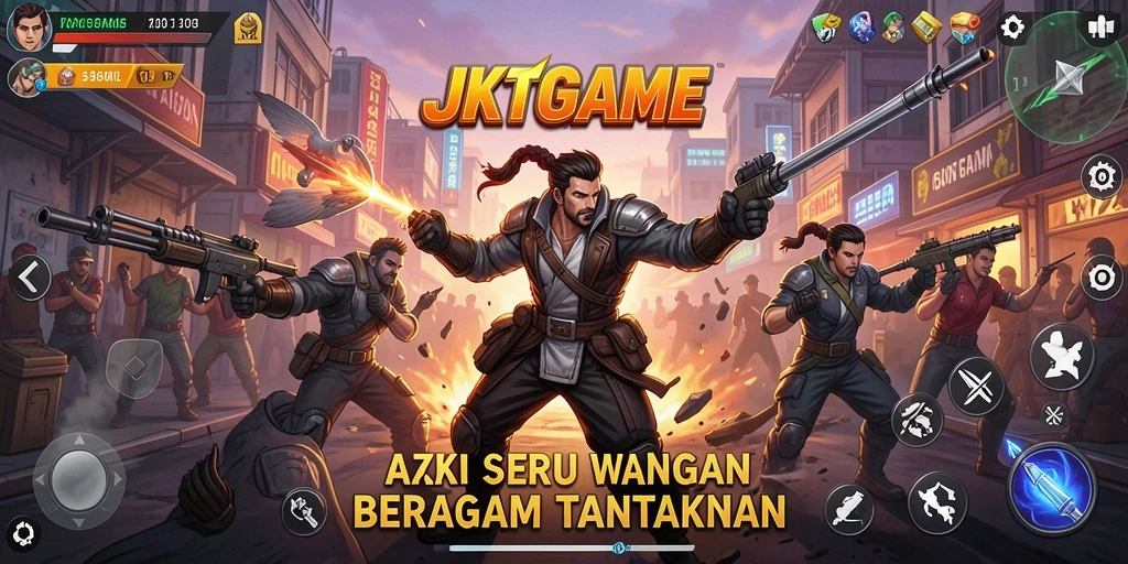 Screenshot JKTGAME menampilkan aksi seru dalam permainan.