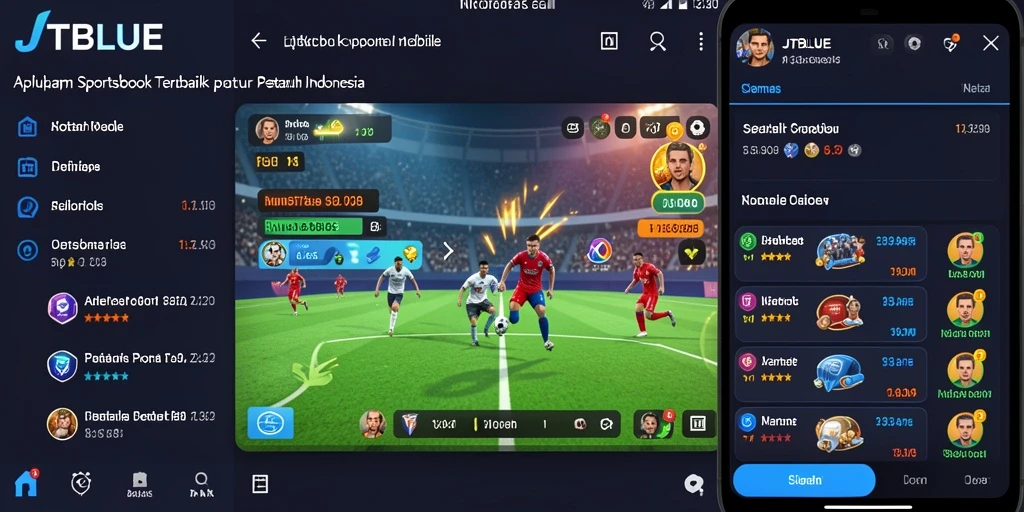 Screenshot utama JTBLUE menampilkan pengalaman taruhan yang menarik.