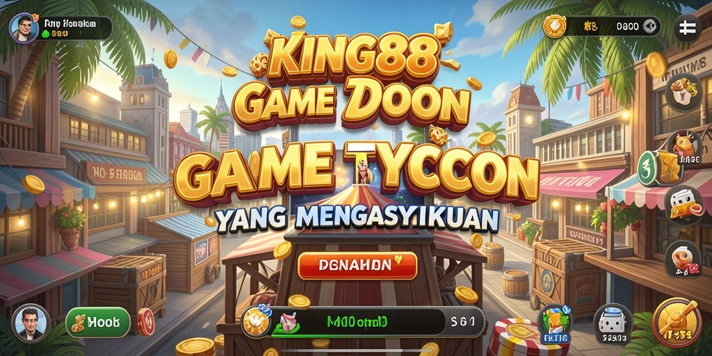 Tampilan gameplay KING88 yang menarik dan interaktif dalam dunia Tycoon.