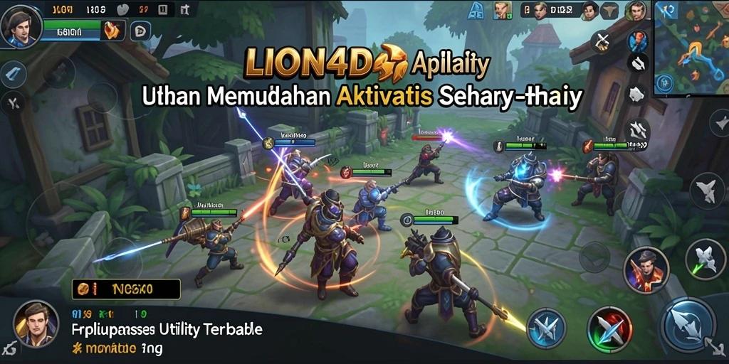 Tampilan antarmuka aplikasi LION4D yang modern dan intuitif.