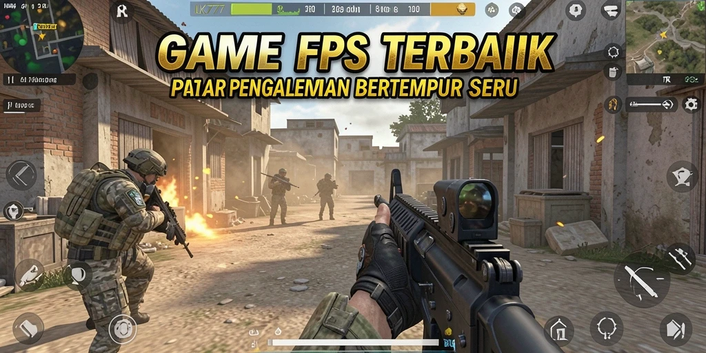 Screenshot gameplay LK777 menampilkan aksi tembak-menembak yang mendebarkan.