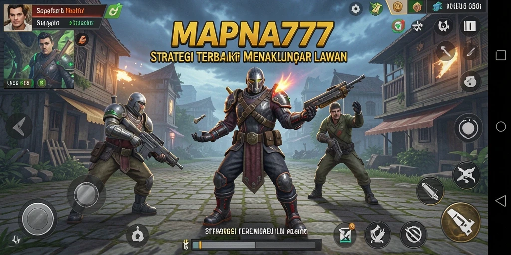 Screenshot gameplay MAPNA777 menampilkan pertempuran strategi yang intens.