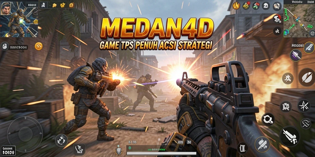 Tampilan gameplay seru dan menegangkan dari MEDAN4D.