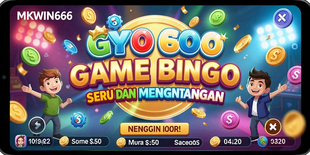Screenshot gameplay MKWIN666 menampilkan keseruan bermain Bingo secara online.
