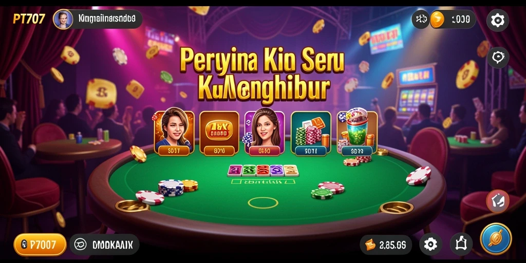 Tampilan gameplay PT707 yang menarik dan mendebarkan.