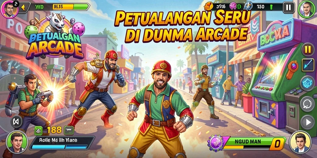 Screenshot menunjukkan gameplay seru dan penuh warna dari RI188.