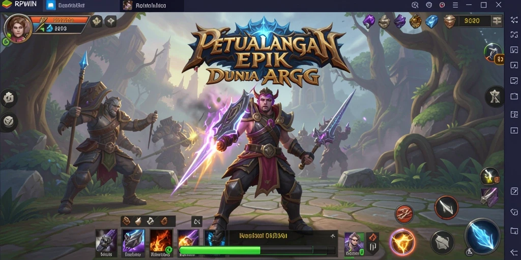 Tampilan gameplay ARPG yang memukau dan dinamis.