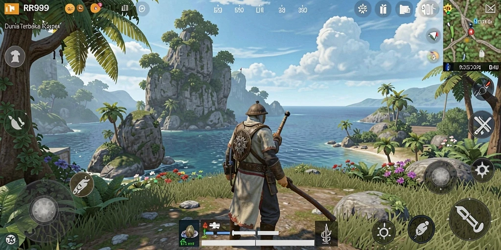 Gameplay menakjubkan di dunia terbuka RR999.