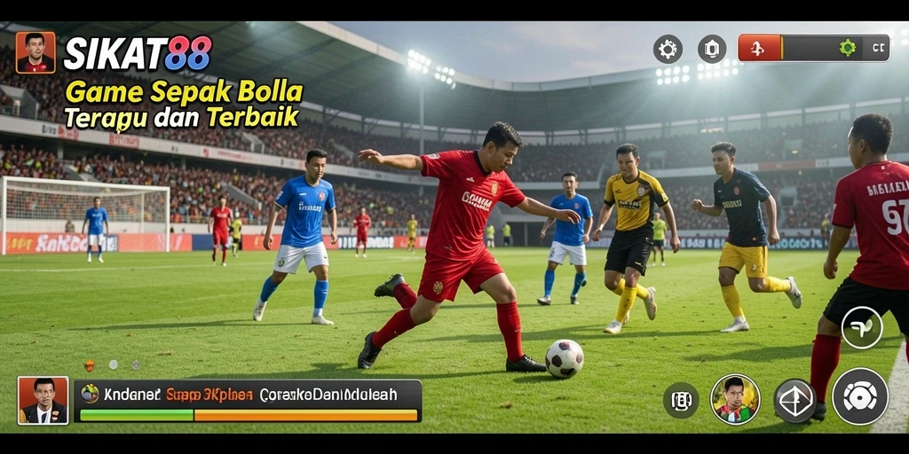 Tampilkan aksi seru dalam permainan sepak bola SIKAT88.