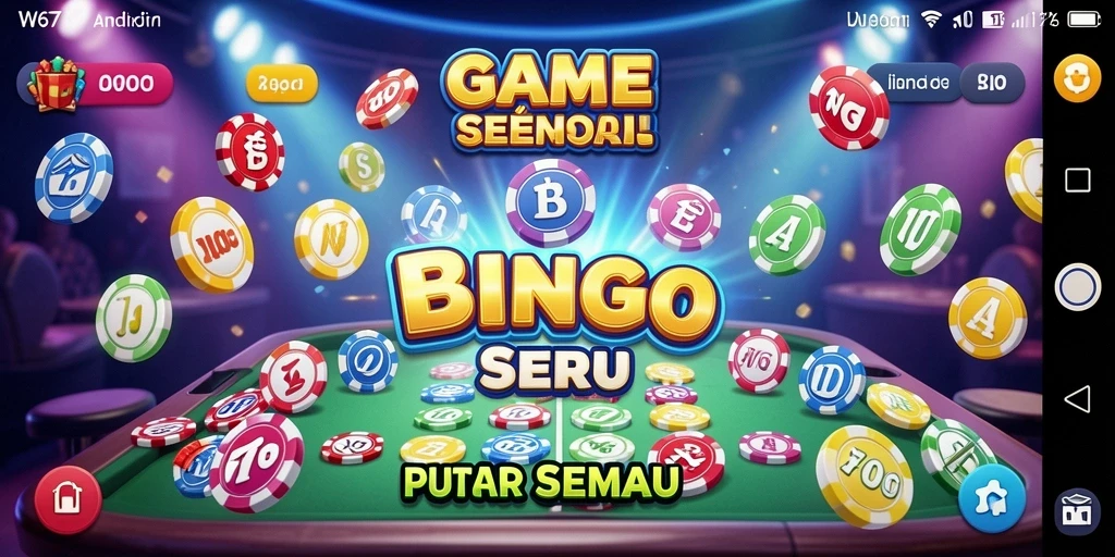Tampilan gameplay W67 dengan suasana seru Bingo.
